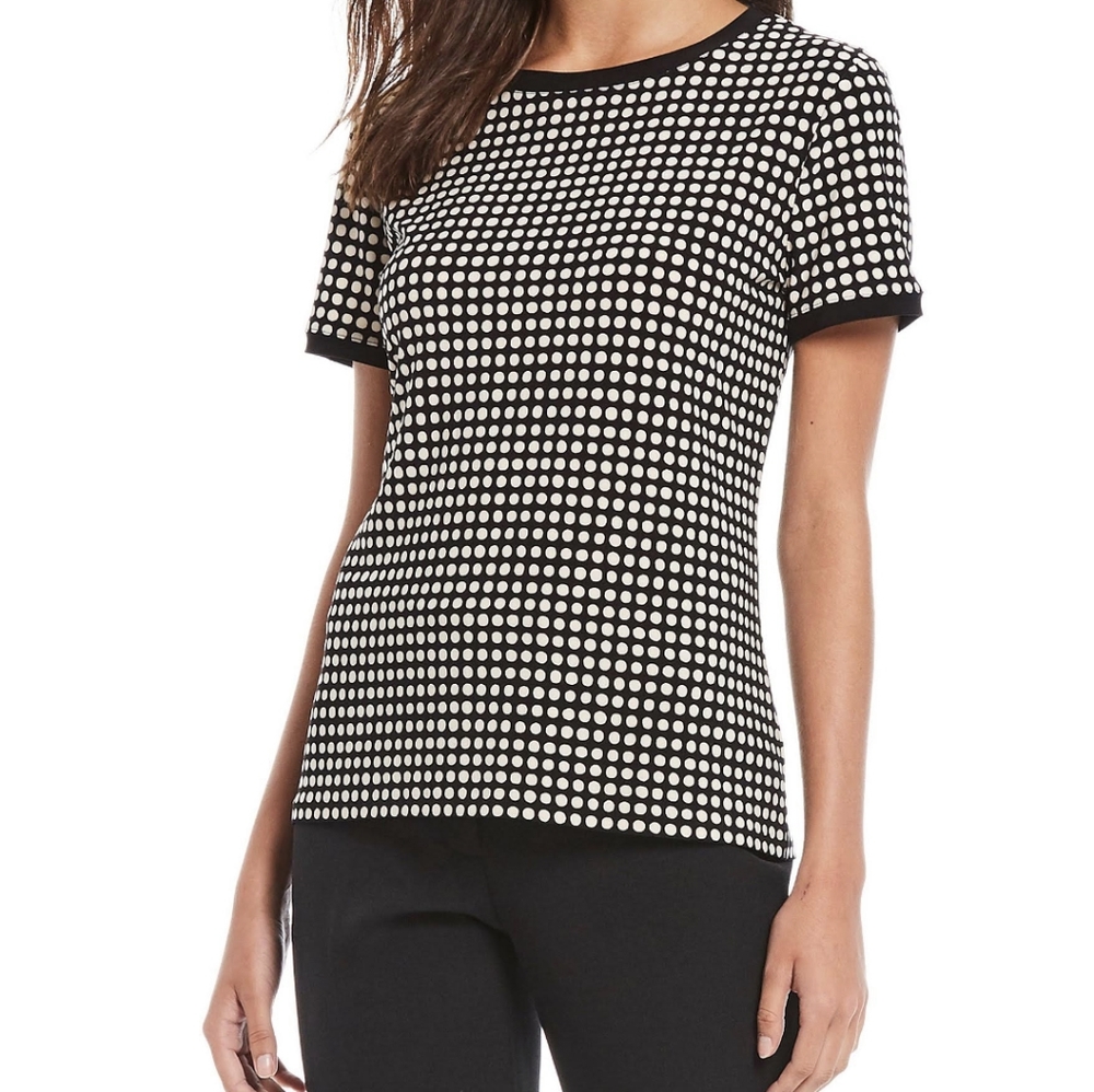 Anne Klein Dot Knit Top